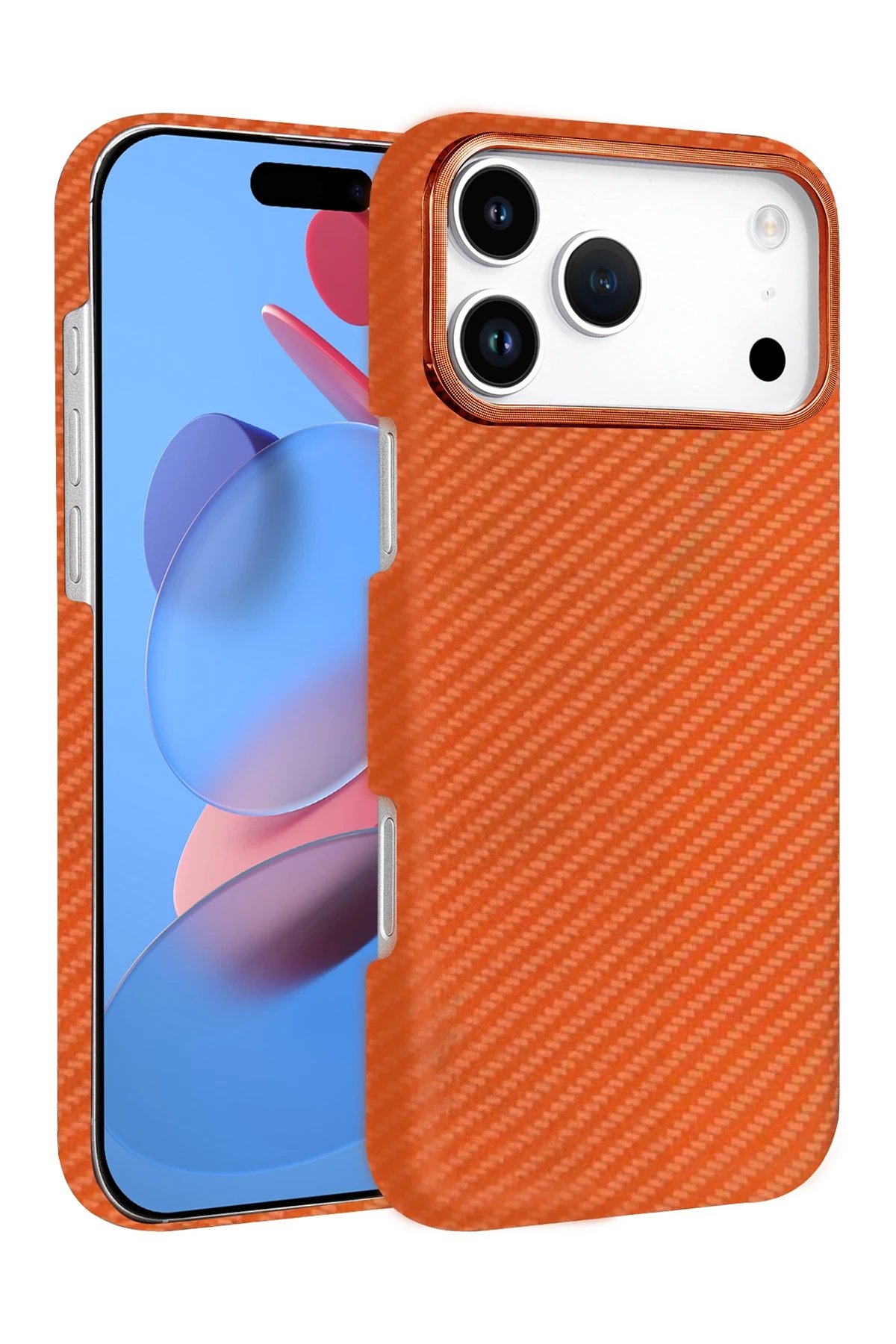 Apple iPhone 17 Pro Max Vega Magsafe Kapak - Turuncu-(5796)