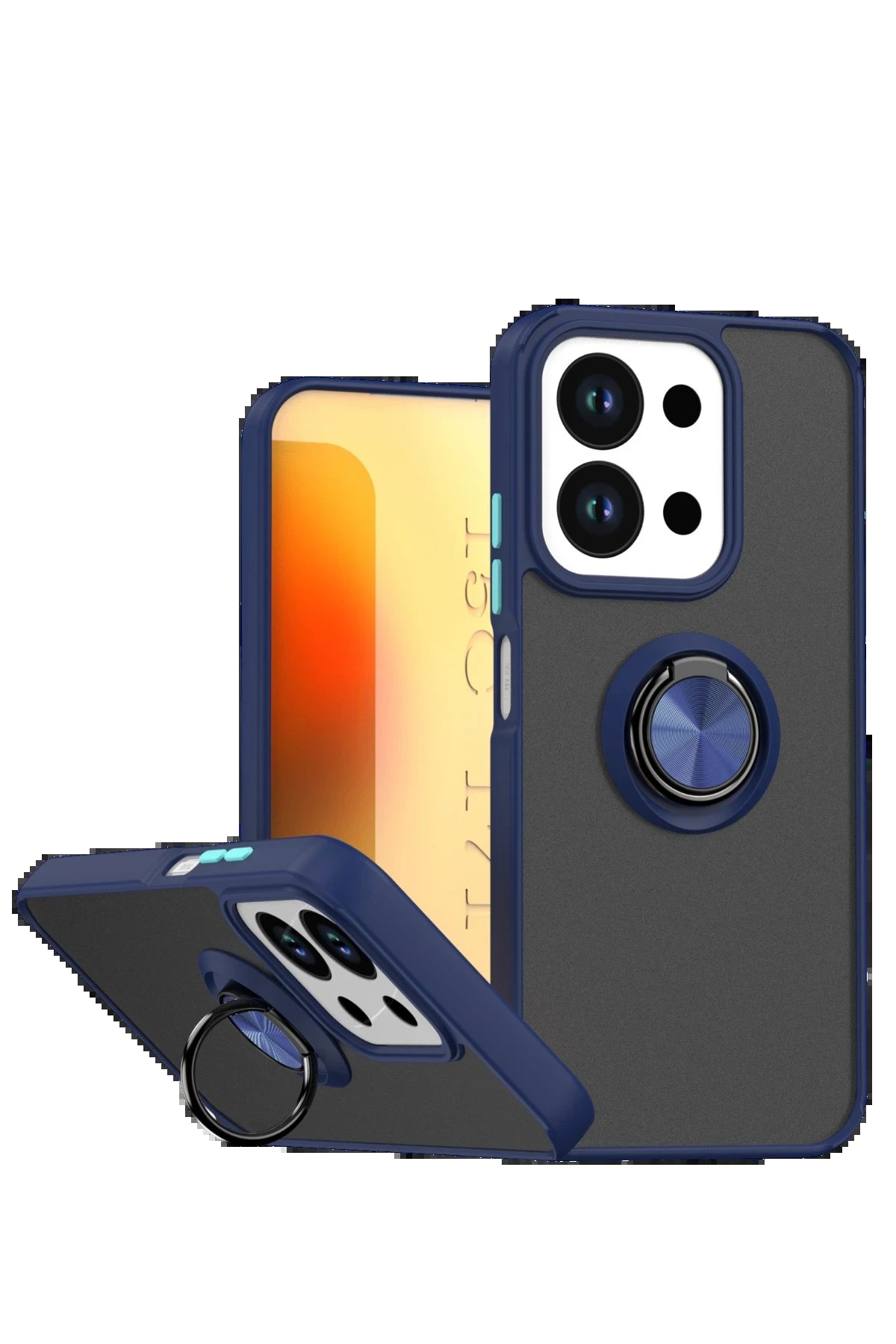 Xiaomi Redmi 15C 4G Montreal Yüzüklü Silikon Kapak - Lacivert-(5796)