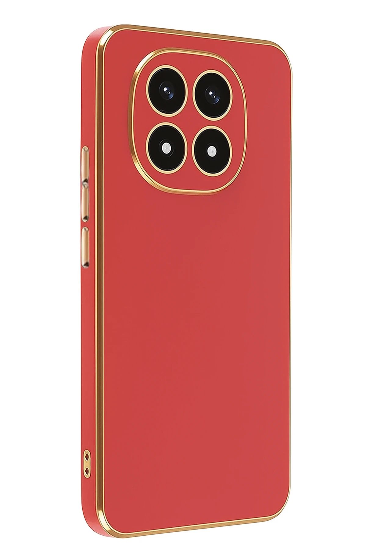 Xiaomi Redmi Note 14 Pro 4G Kılıf Volet Silikon - Kırmızı-(5796)