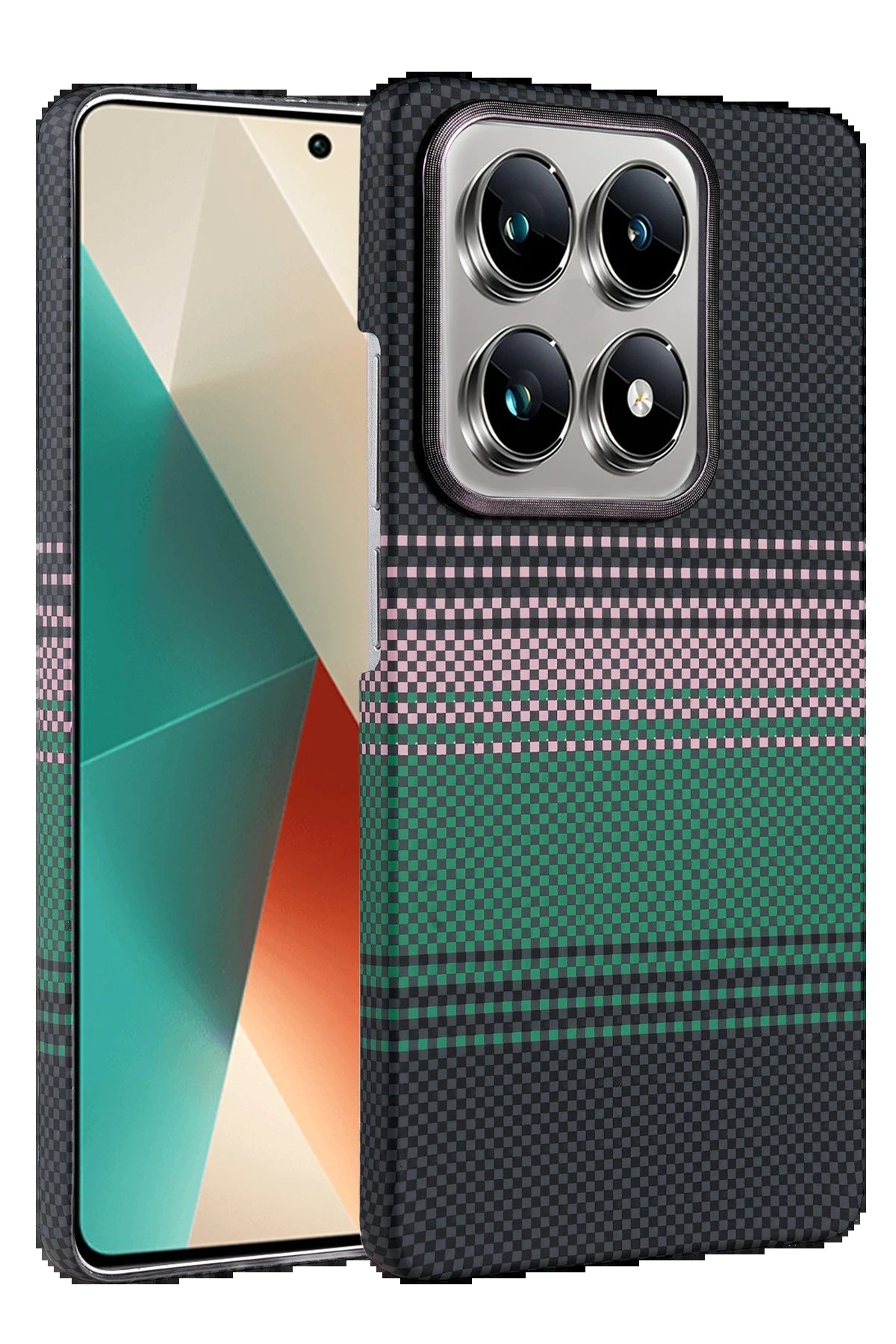 Xiaomi Mi 14T Pro Vega Magsafe Kapak - Yeşil-(5796)