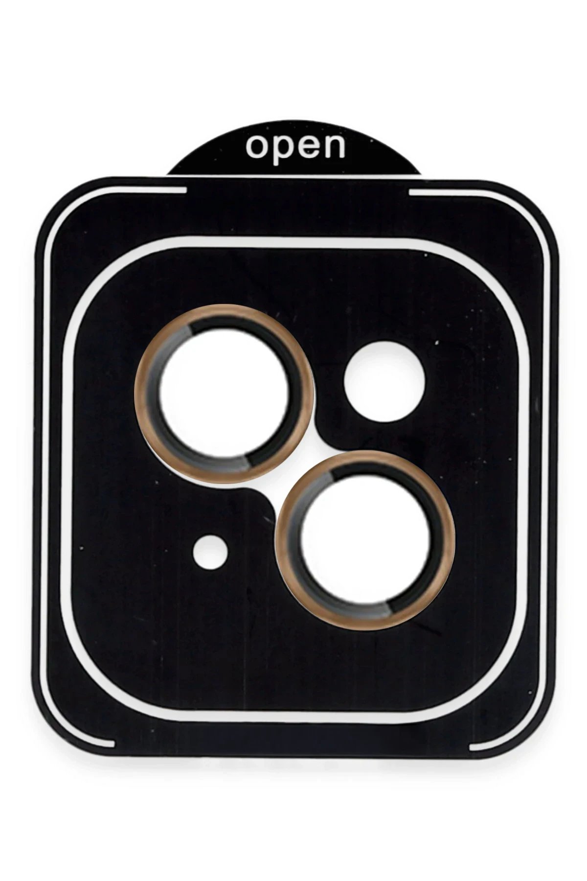 Apple iPhone 13 PVD Metal Kamera Lens - Gold-(5796)