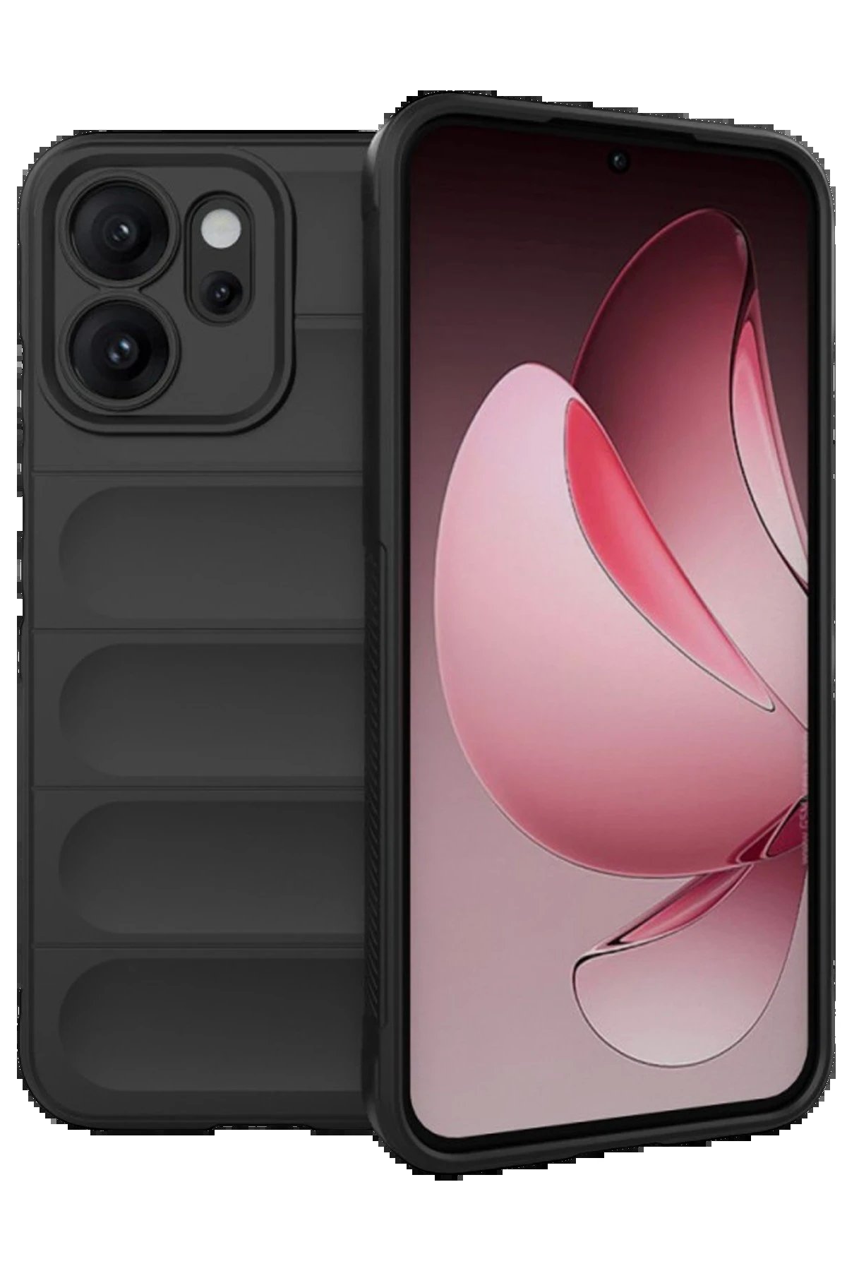 Oppo Reno 14F Optimum Silikon - Siyah-(5796)