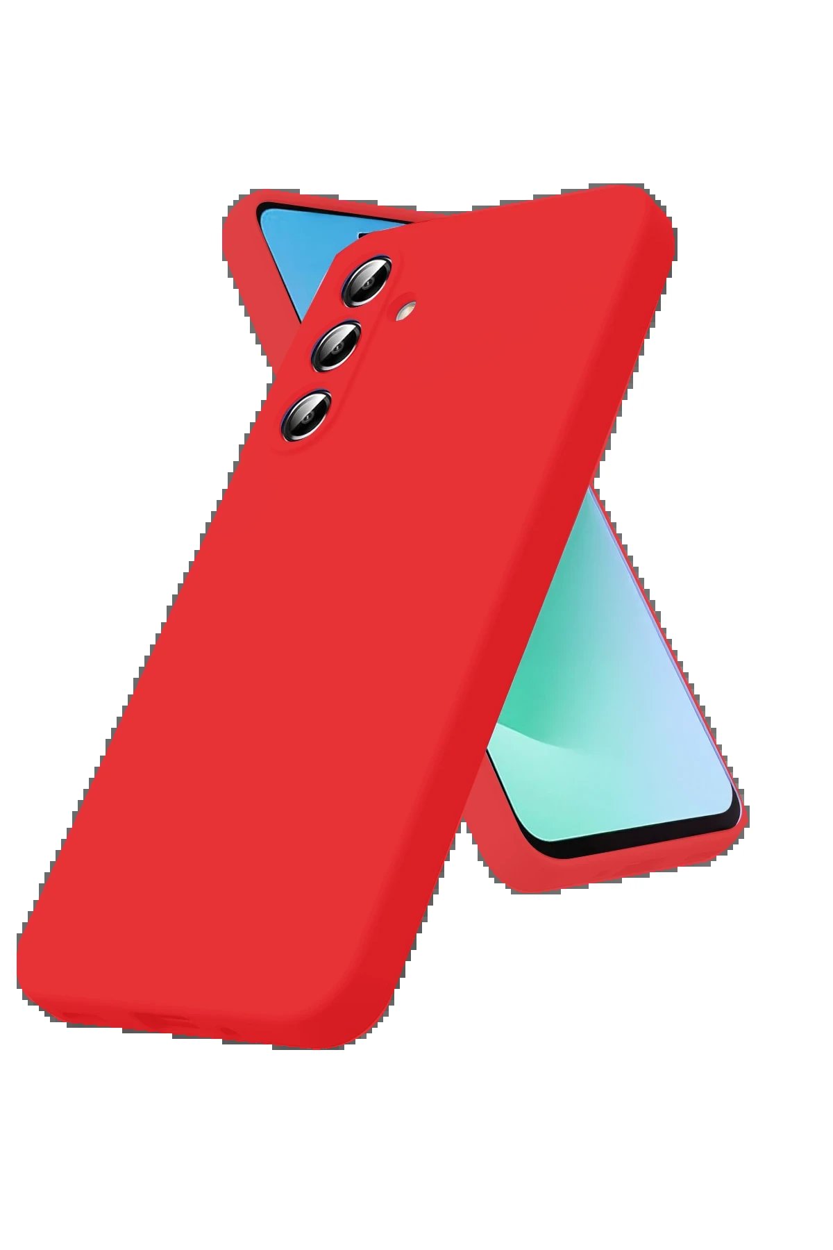 Samsung Galaxy S25 FE Nano içi Kadife Silikon - Kırmızı-(5796)