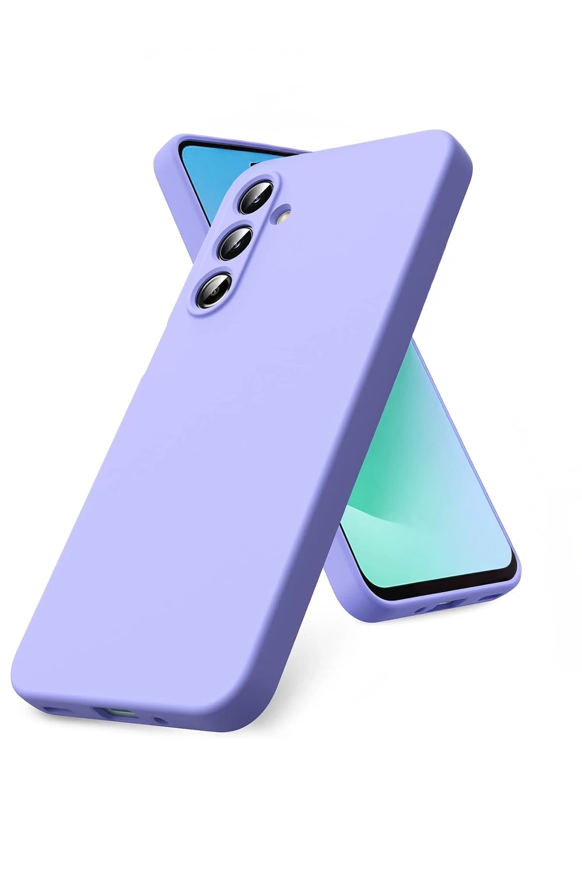 Samsung Galaxy S25 FE Nano içi Kadife Silikon - Lila-(5796)