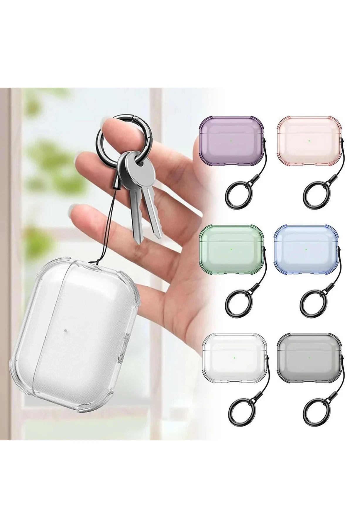 Showy Kılıf ✅ Sağlam Koruma: Yüksek darbe dayanımlı tasarımı sayesinde kulaklığınızı düşmelere