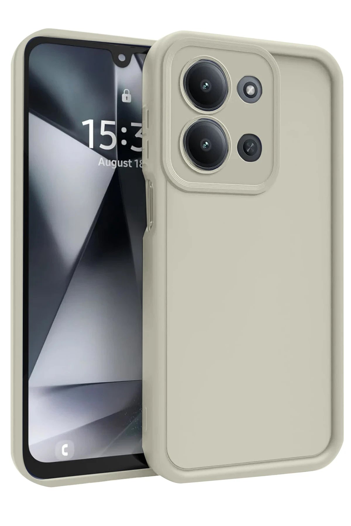 Xiaomi Redmi 15C 4G Viera Silikon - Krem-(5796)