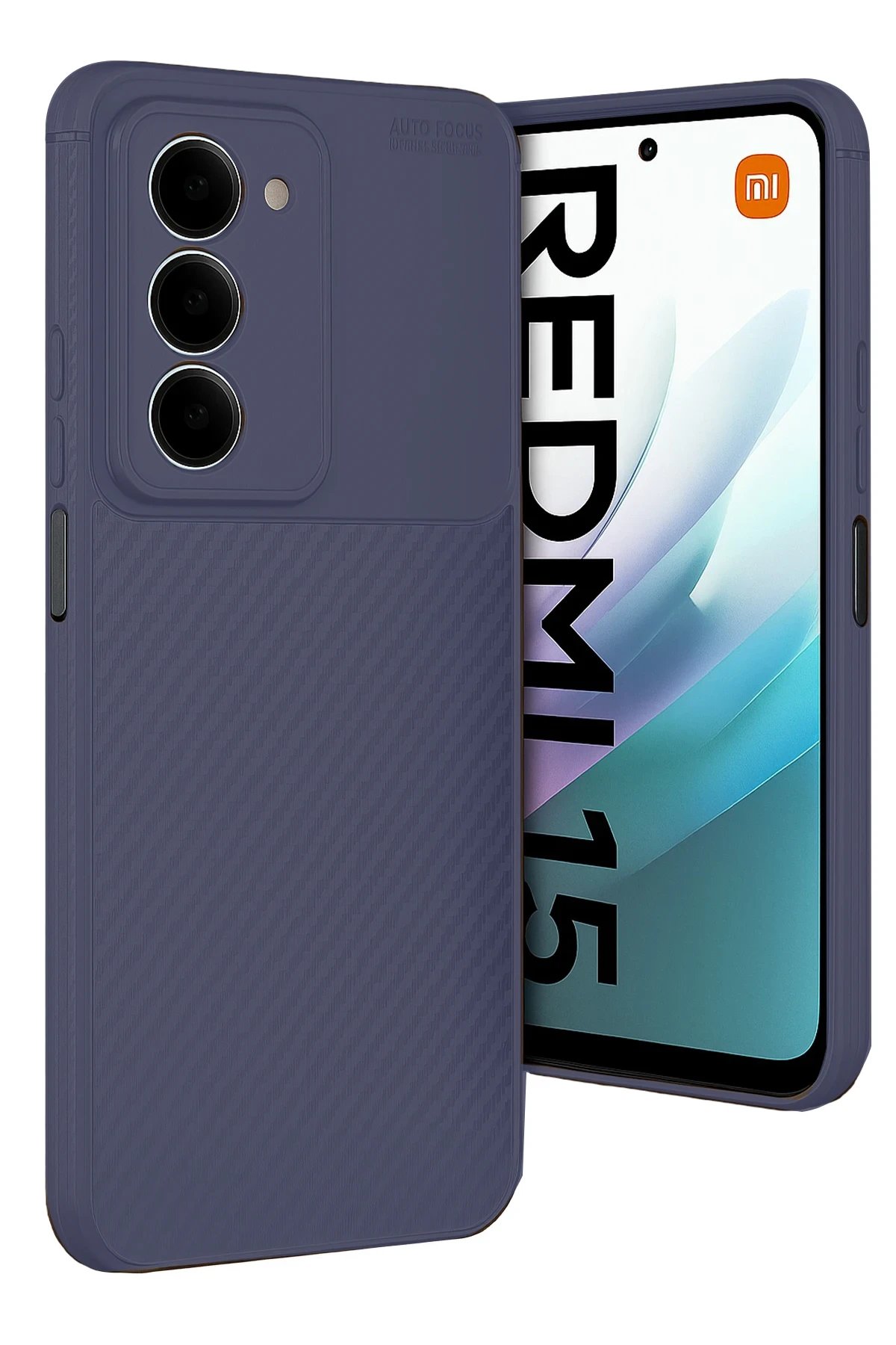 Xiaomi Redmi 15 4G Auto Focus Karbon Kapak - Lacivert-(5796)