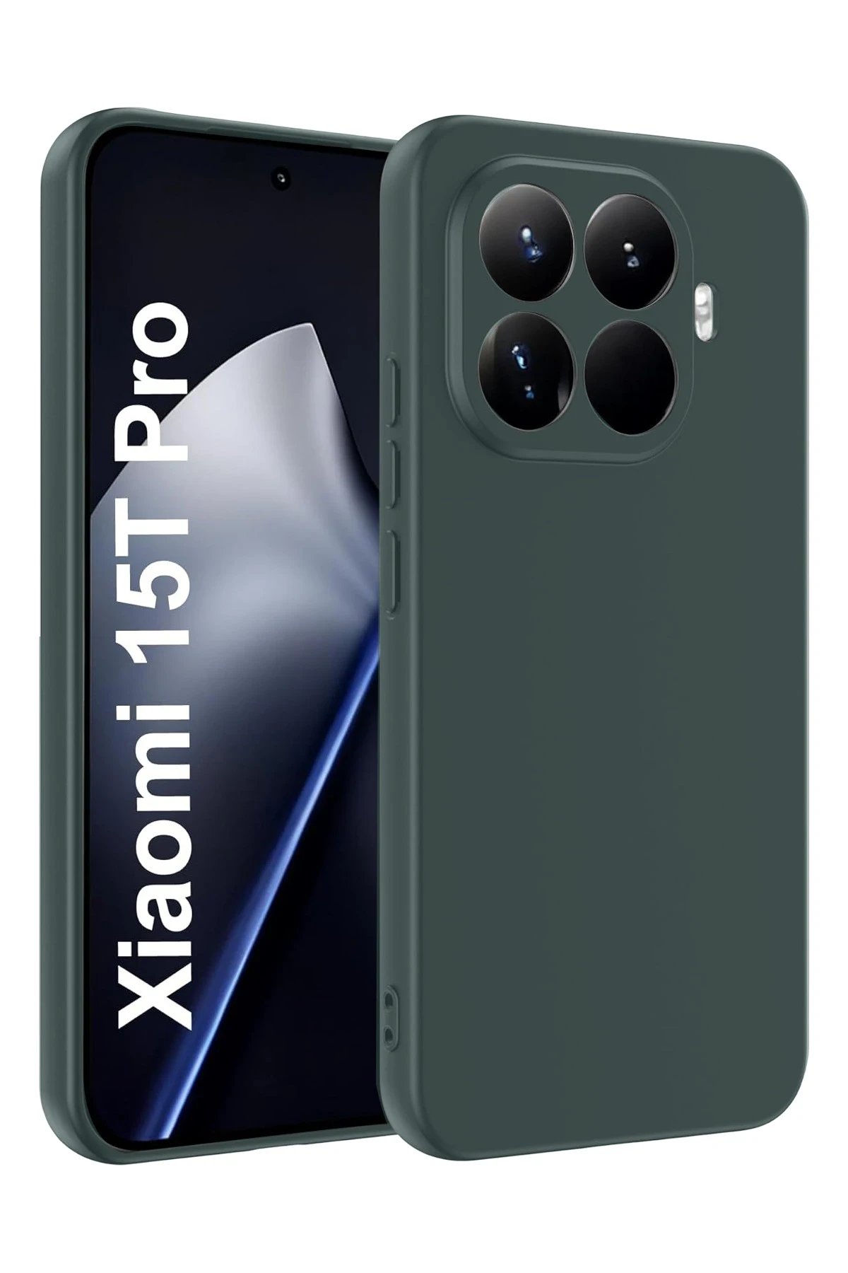 Xiaomi Mi 15T Pro First Silikon - Koyu Yeşil-(5796)