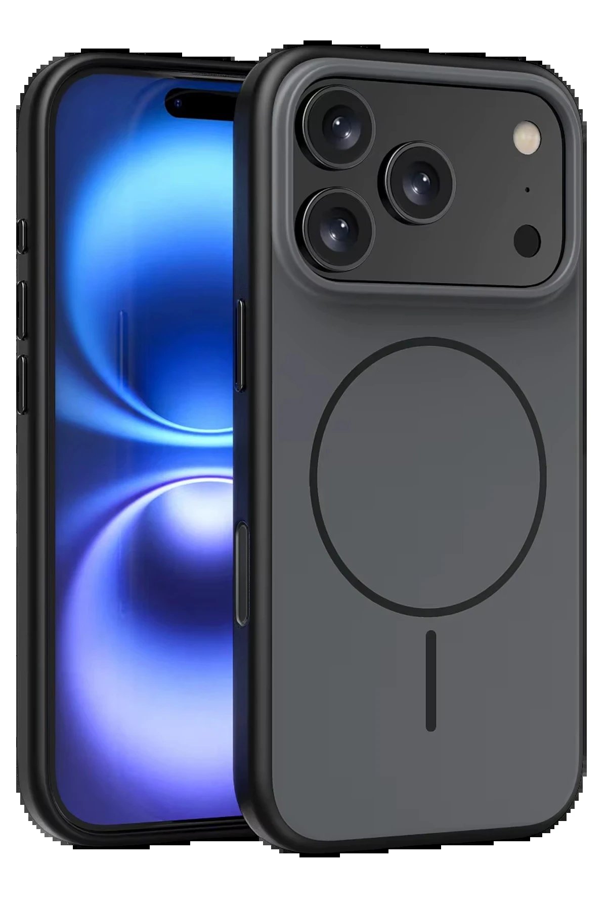 Apple iPhone 17 Pro Max Neva Magsafe Kapak - Siyah-(5796)