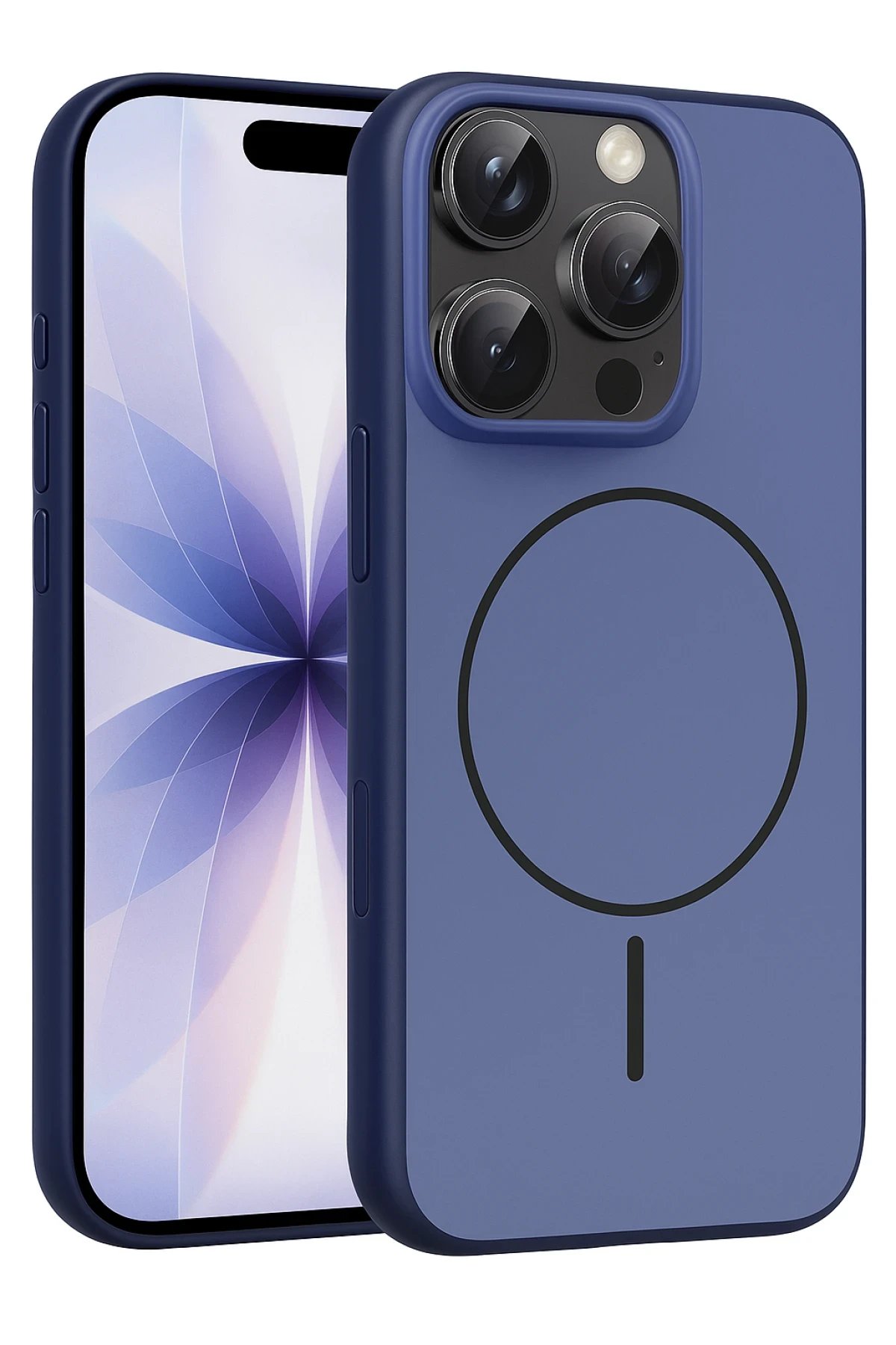 Apple iPhone 16 Pro Max Neva Magsafe Kapak - Lacivert-(5796)
