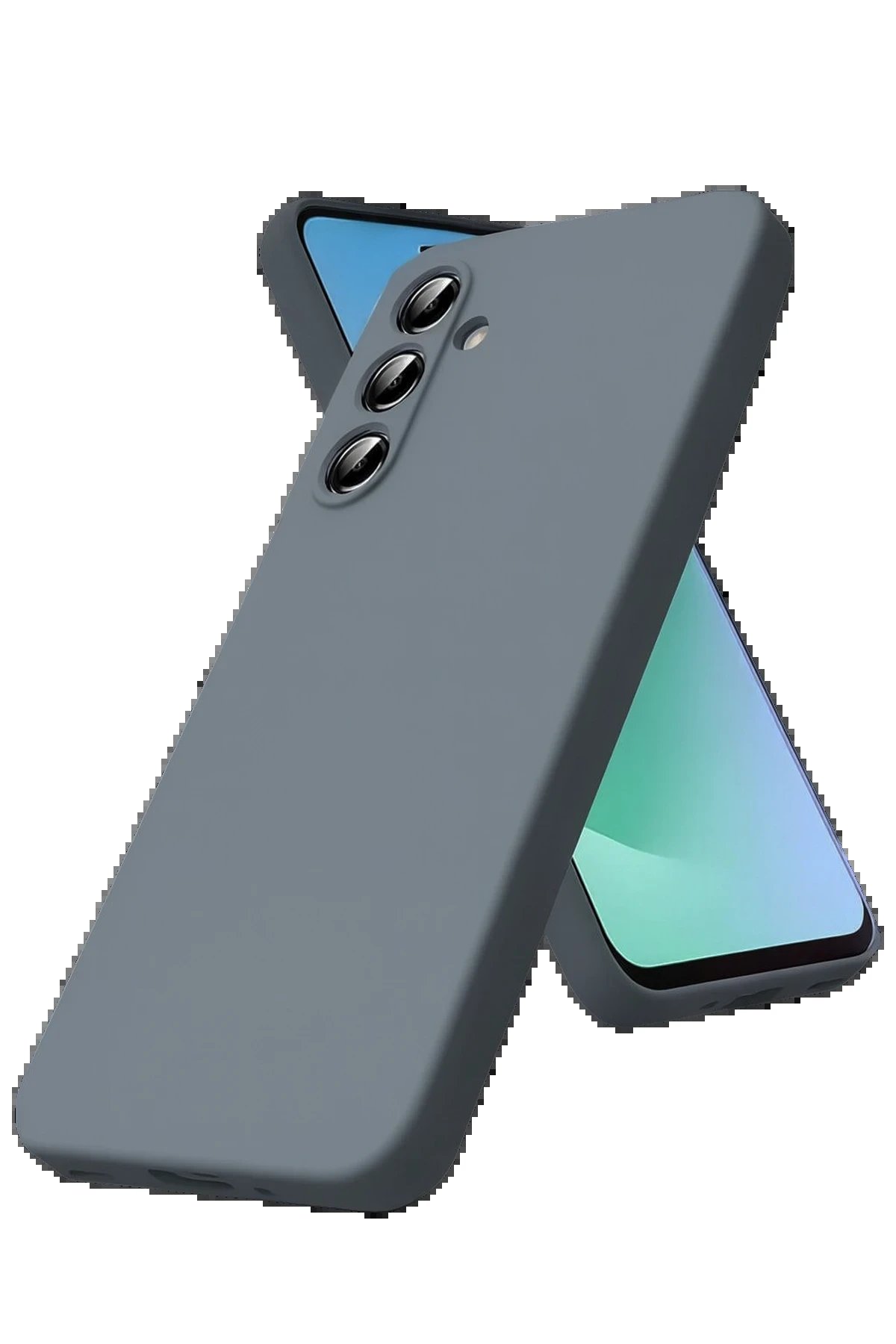 Samsung Galaxy A17 5G Nano içi Kadife Silikon - Gri-(5796)