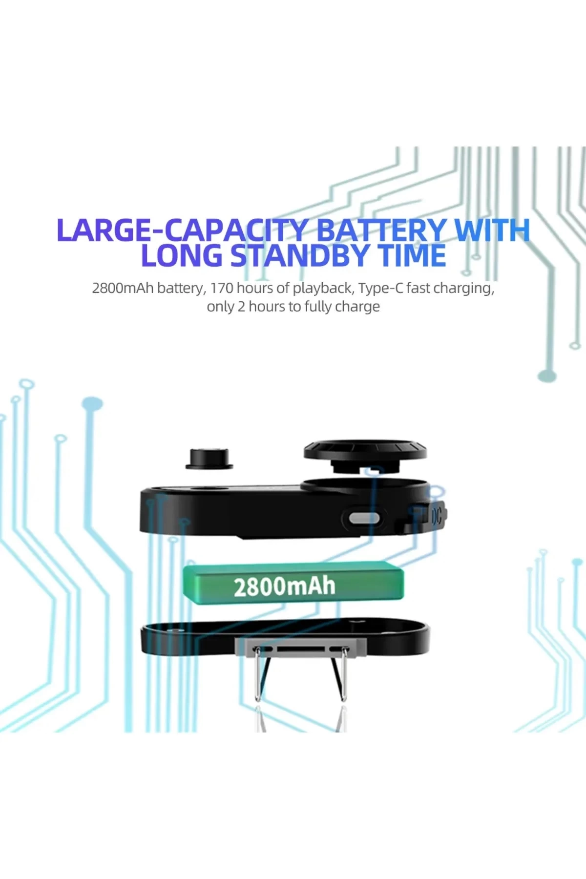 A30 Motosiklet Kask Kulaklık Intercom Işıklı 2 Eşleşme Özellikli - Görsel 3