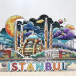 Ahşap İstanbul Temalı Magnet Alk4599