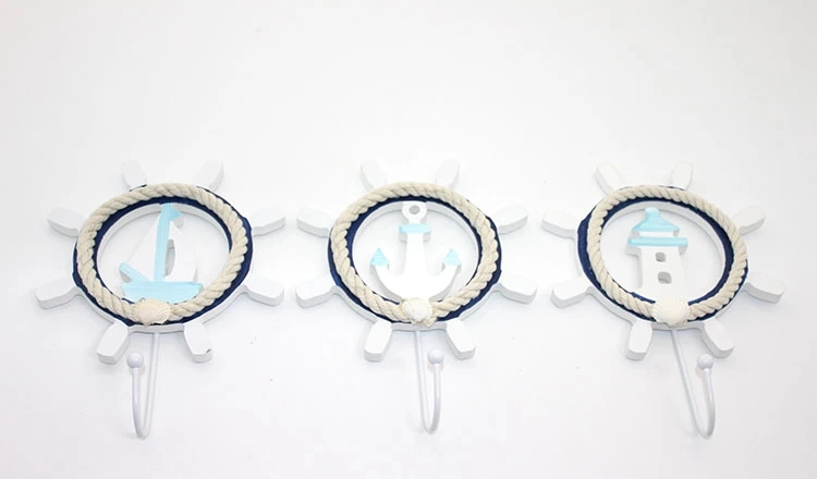 Ahşap Marin Dümenli Askılık Alk2476