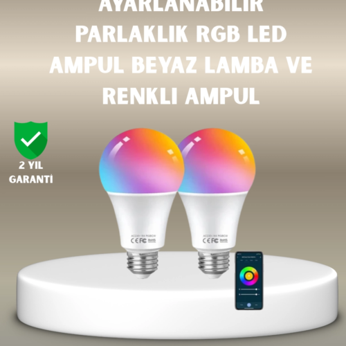 Akıllı 9W RGBW LED Ampul