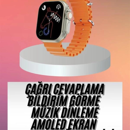 Akıllı Saat Ultra Android & İOS Uyumlu Arama Bildirim Özellikli