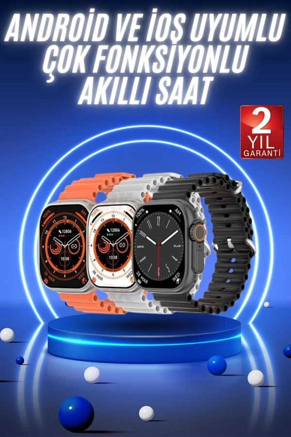 Akilli Saat Ultra Android Ios Uyumlu Arama Bildirim Ozellikli 225285710 Sw600sh900 Akıllı Saat Ultra Android & İOS Uyumlu Arama Bildirim Özellikli najmaddin.com 49 mm Uyumlu Kumaş Kordon Bileklik | Hafif