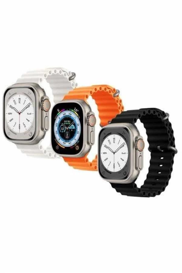 Akilli Saat Ultra Android Ios Uyumlu Arama Bildirim Ozellikli 364159528 Sw600sh900 Akıllı Saat Ultra Android & İOS Uyumlu Arama Bildirim Özellikli najmaddin.com Dayanıklı ve Şık Tasarım49 mm boyutundaki akıllı cihazlarla tam uyum sağlayan bu kumaş kordon bileklik