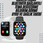 Akıllı Saat Yeni Nesil Android ve İOS Uyumlu Titreşim Modlu Alarm Kronometre