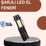 Alüminyum Gövdeli 2000 Lümen Güçlü LED El Feneri