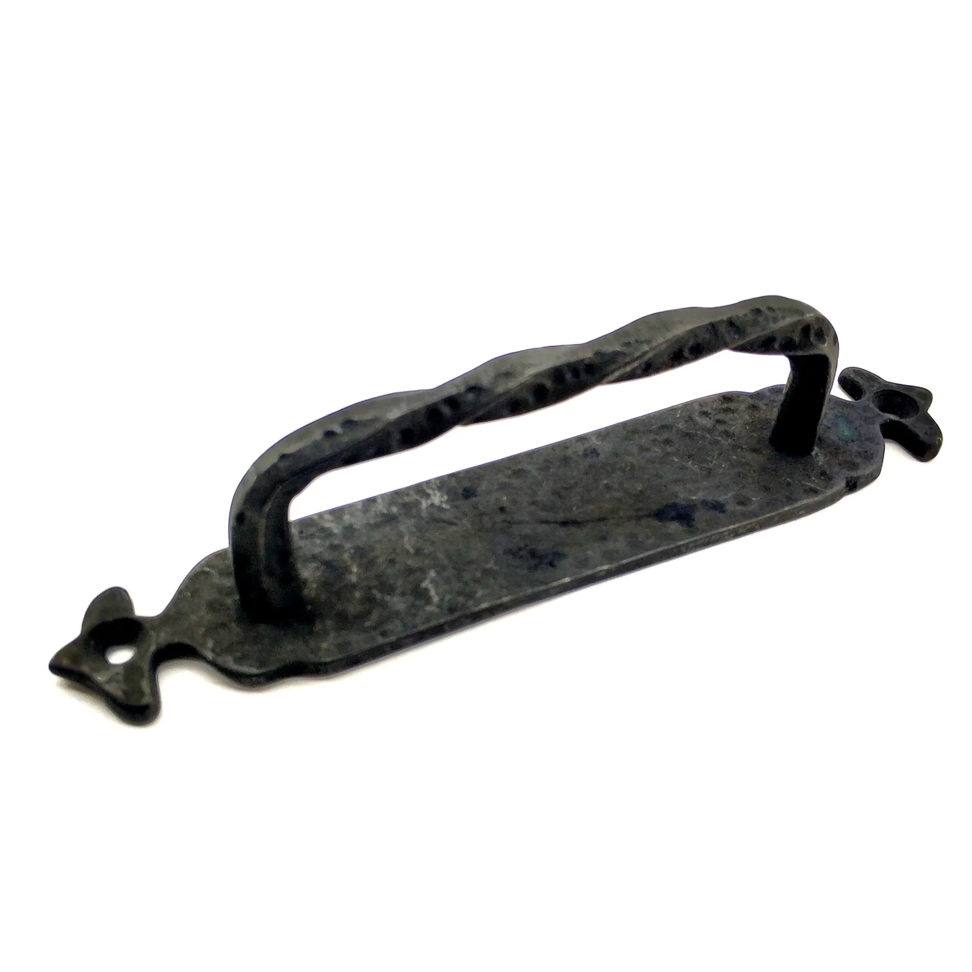 Antika Tarz Dekoratif Pirinç Burgulu Çekme Kol - 205x33 Mm