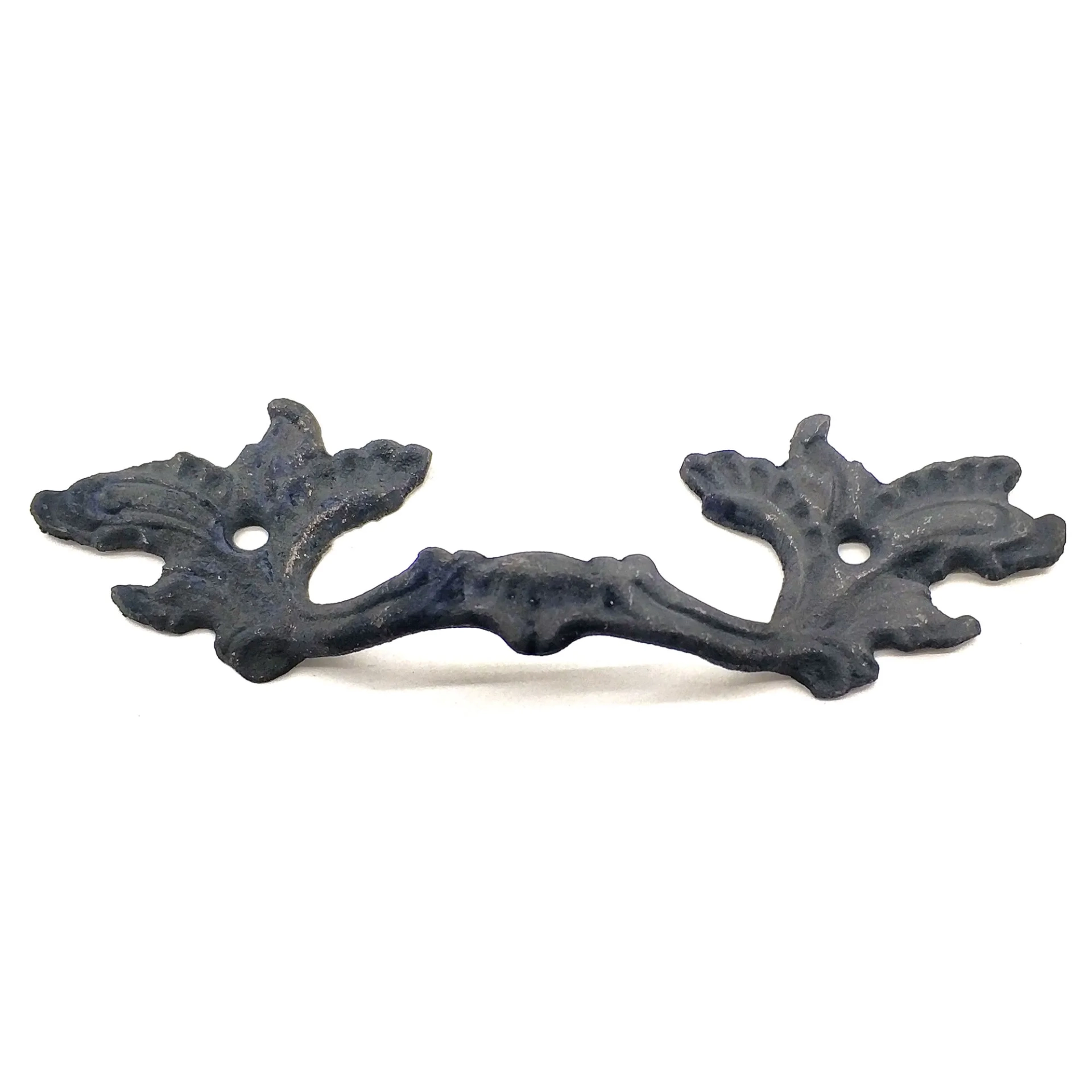 Antika Tarz Dekoratif Pirinç Çiçek Kapı Kulbu - 30x110 Mm