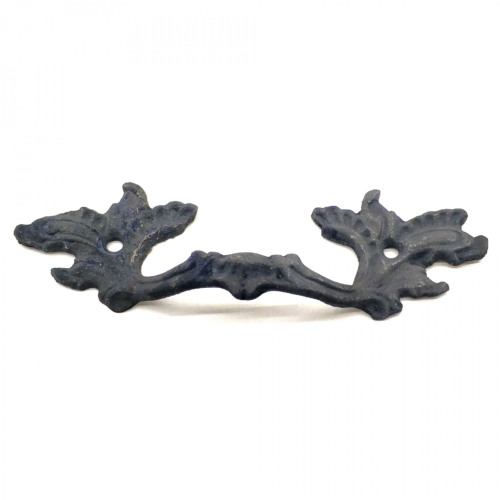 Eco Lounge Antika Tarz Dekoratif Pirinç Çiçek Kapı Kulbu - 40x125 mm