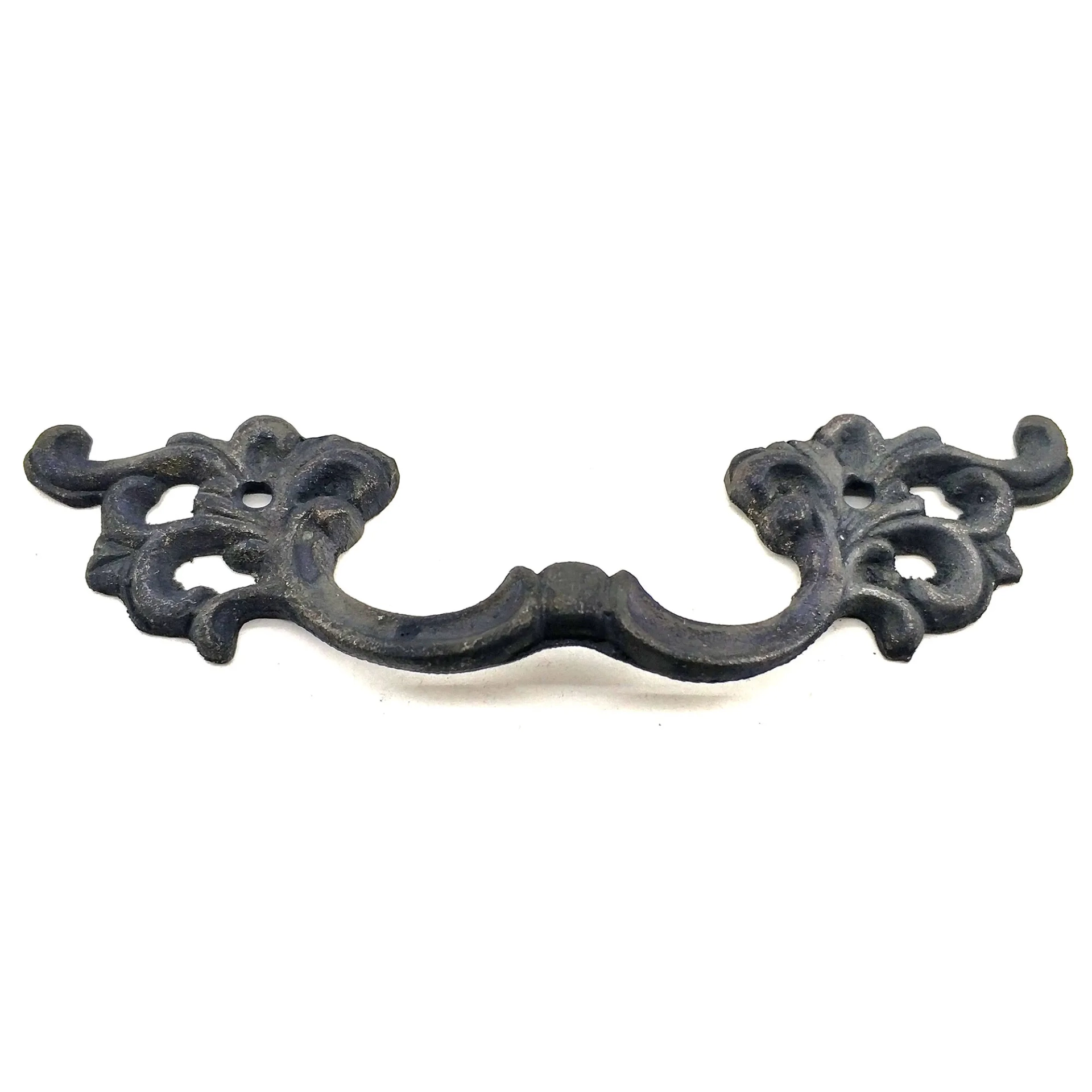 Antika Tarz Dekoratif Pirinç Çiçek Kapı Kulbu - 44x148 Mm