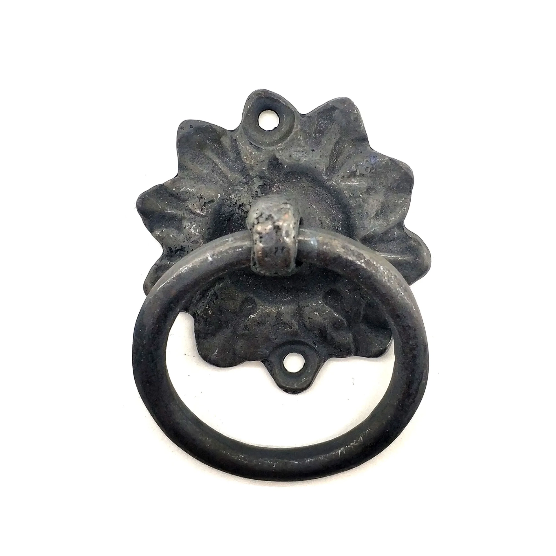 Antika Tarz Dekoratif Pirinç Çiçek Mobilya Kulbu