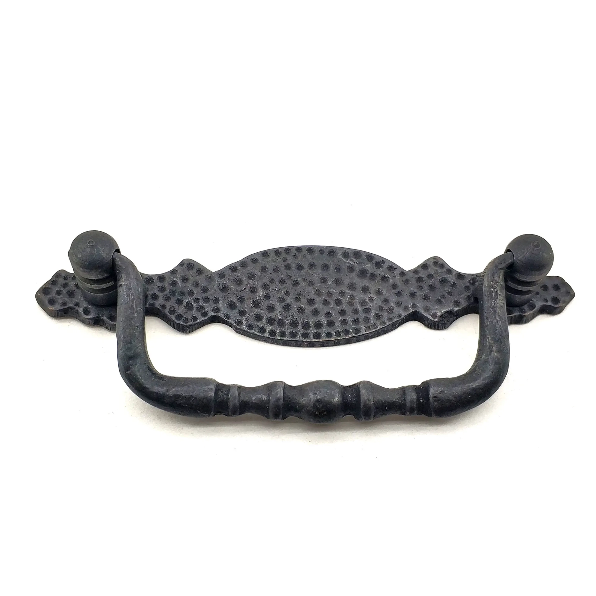 Antika Tarz Dekoratif Pirinç Dövme Sallantı Kapı Kulbu - 43x118 Mm