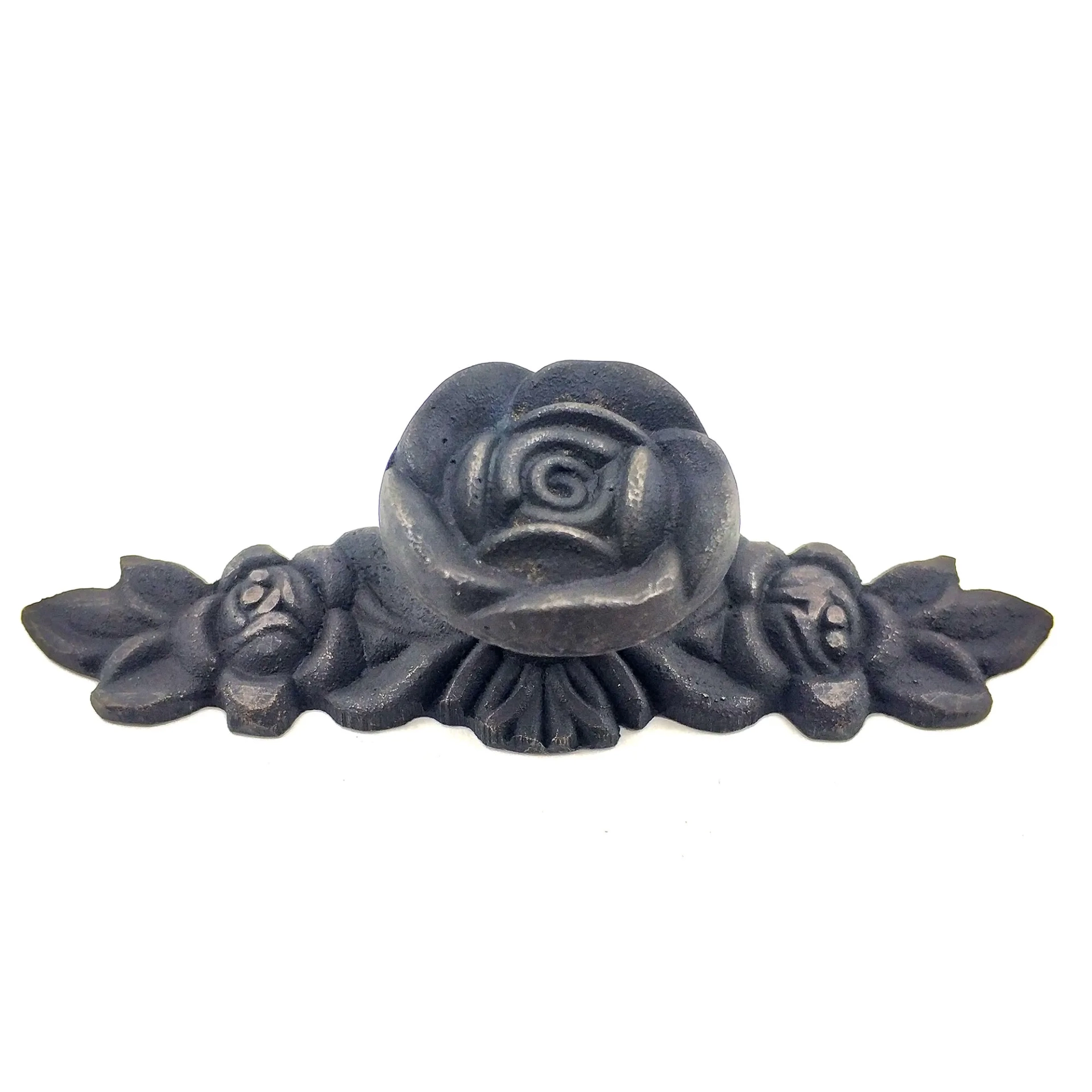 Antika Tarz Dekoratif Pirinç Gül Düğme - 30x100 Mm