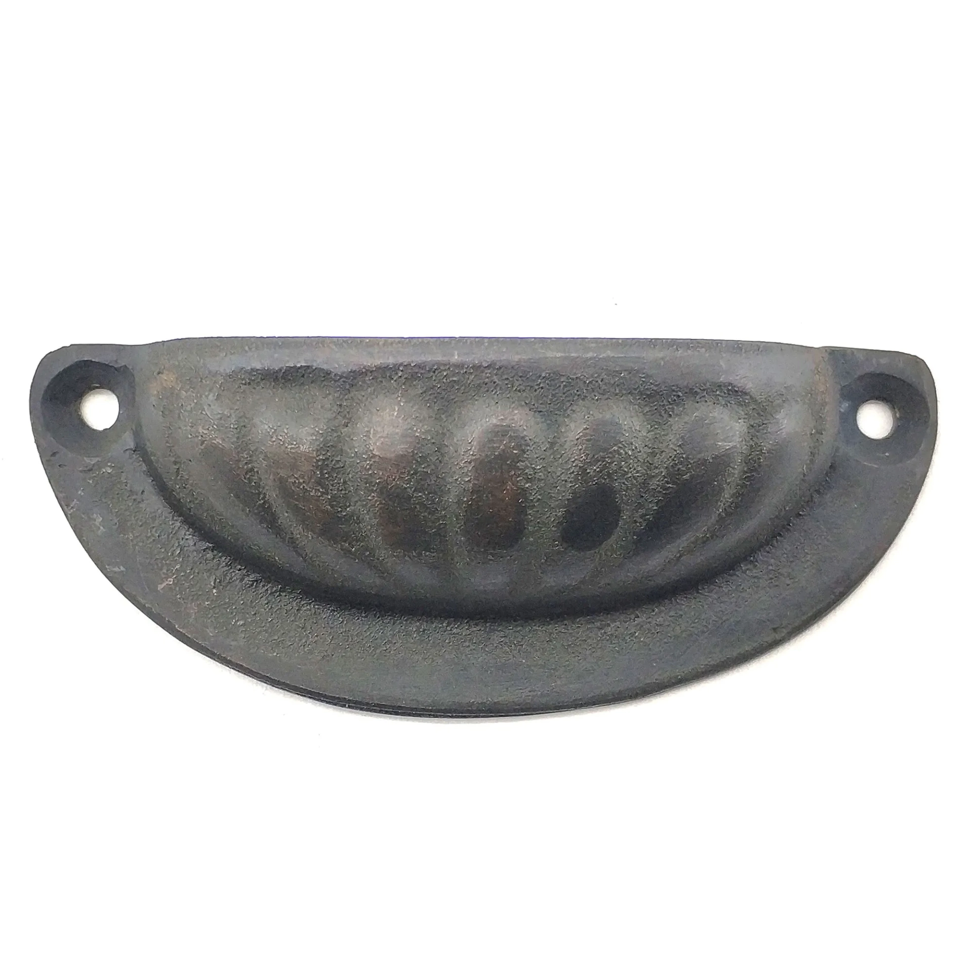 Antika Tarz Dekoratif Pirinç İstiridye Tas Mobilya Kulbu - 37x87 Mm