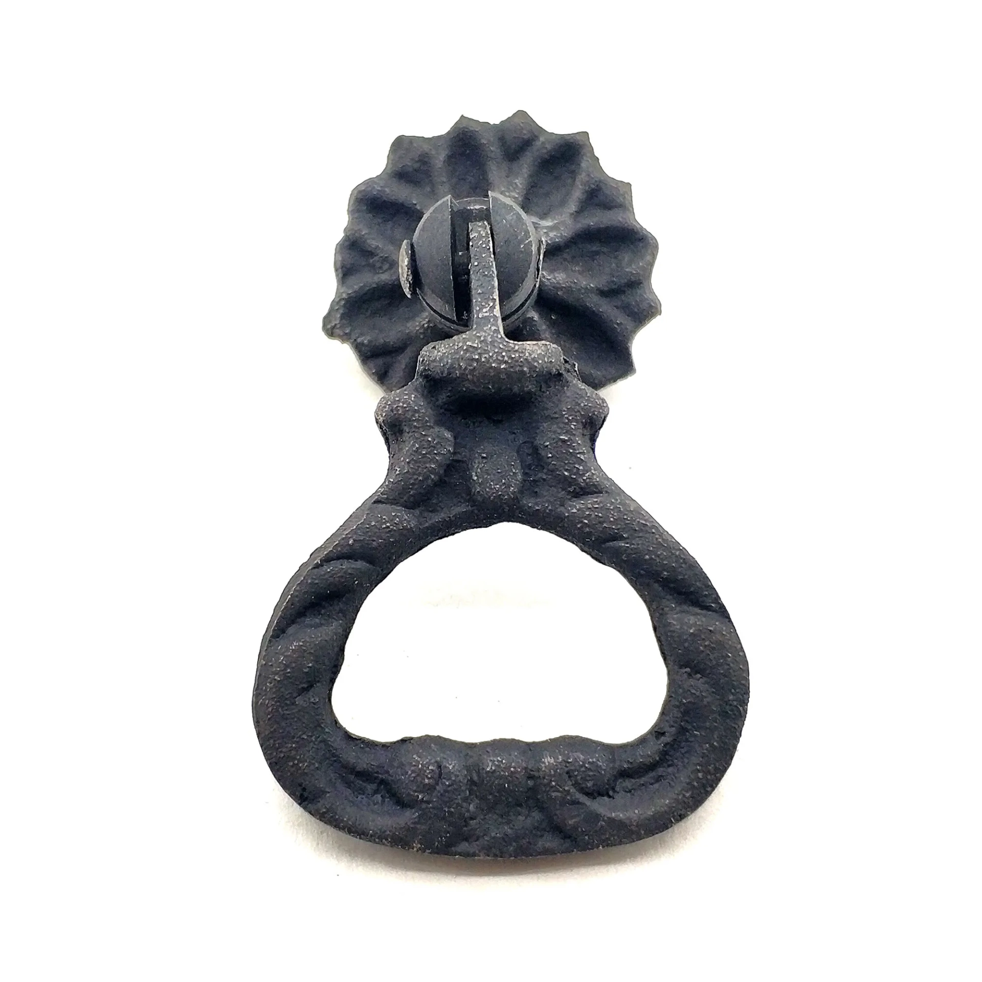 Antika Tarz Dekoratif Pirinç Kalp Sarkaç Mobilya Kulbu - 25 Mm