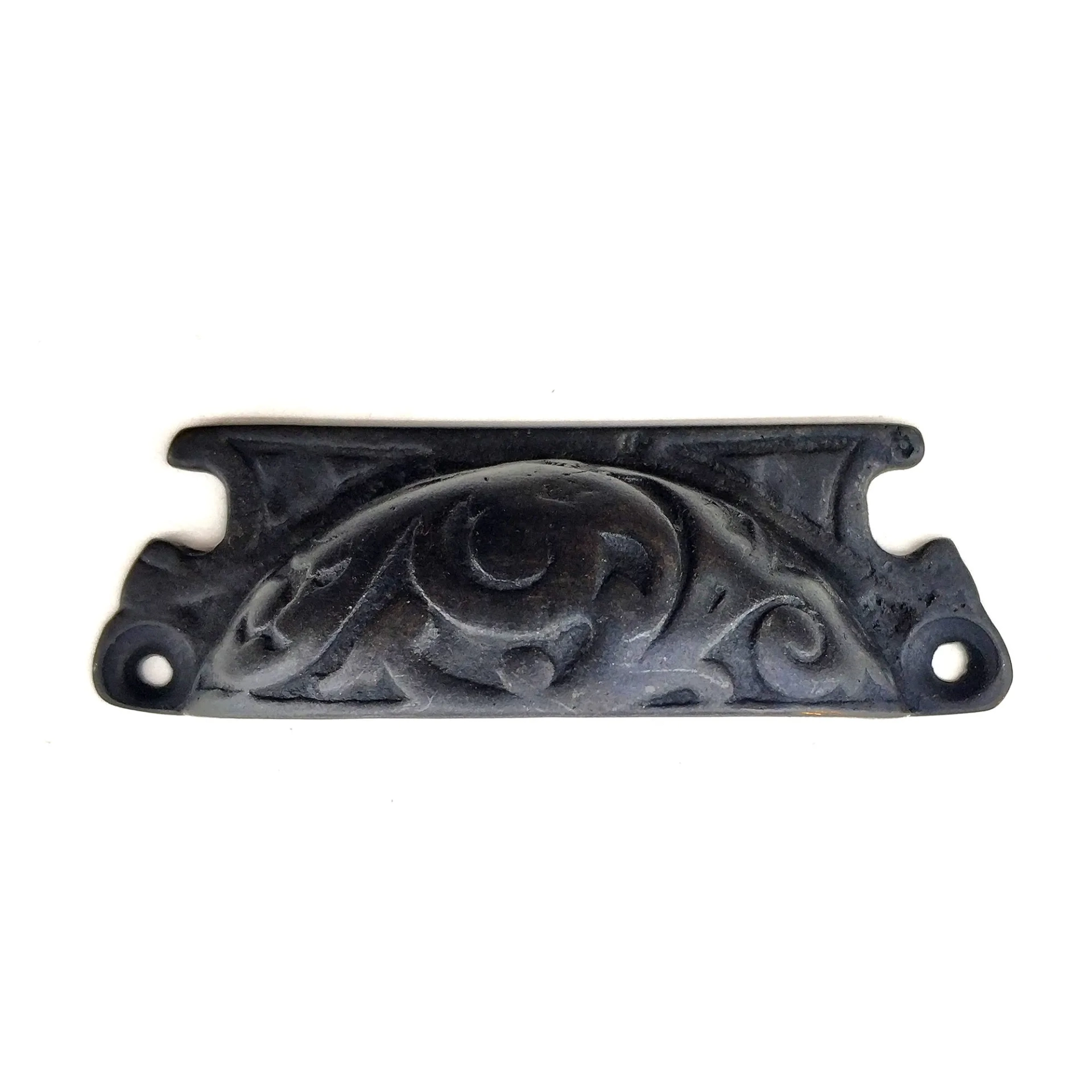 Antika Tarz Dekoratif Pirinç Lale Tas Mobilya Kulbu - 30x90 Mm