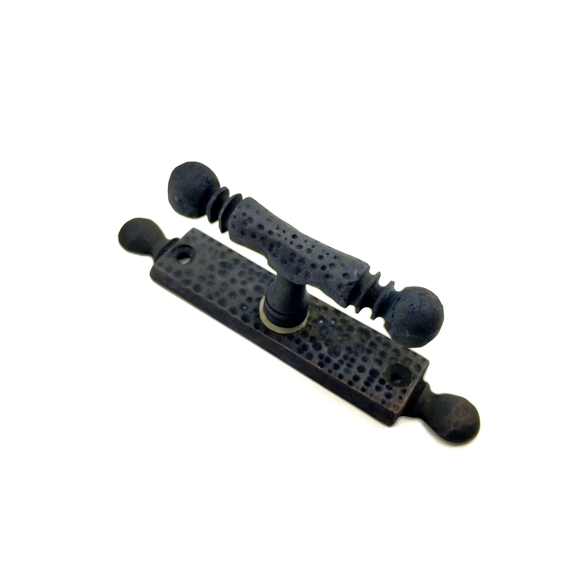 Antika Tarz Dekoratif Pirinç Misket Pencere Kolu - 165x32 Mm