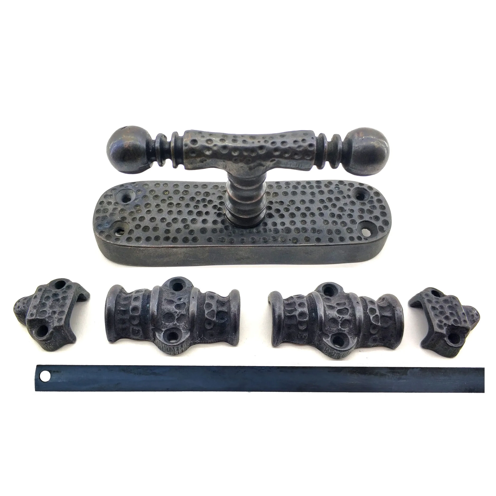 Antika Tarz Dekoratif Pirinç Üstten İspanyolet - 133x40 Mm