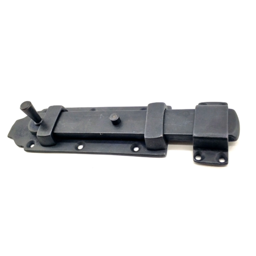 Antika Tarz Dekoratif Pirinç Yassı Kapı Sürgüsü - 55x215 Mm