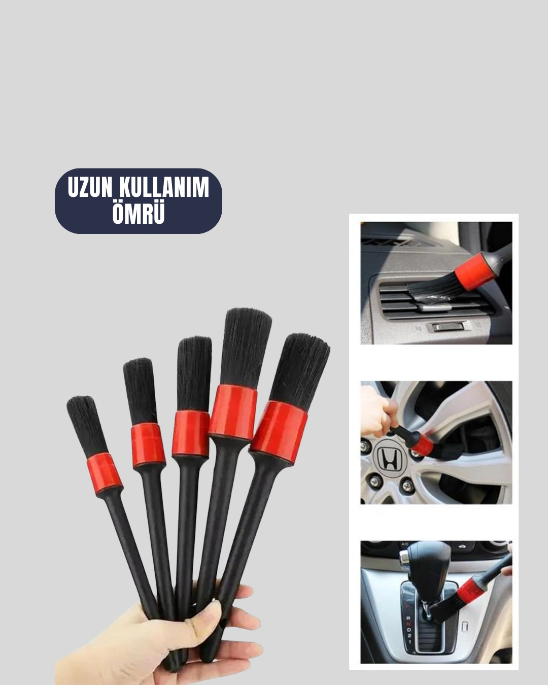 Araba Temizligi Icin 5 Parca Firca Takimi 324935140 Sw1080sh1350 700x875 Araba Temizliği İçin 5 Parça Fırça Takımı najmaddin.com hassas temizlik isteyen kullanıcılar için geliştirilmiştir. Yumuşak ve esnek kıllar