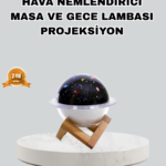 Aromaterapili USB Hava Nemlendirici – Projeksiyon Işıklı