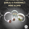 Asılabilir Mini Boyun Fanı | 1000mAh Şarjlı