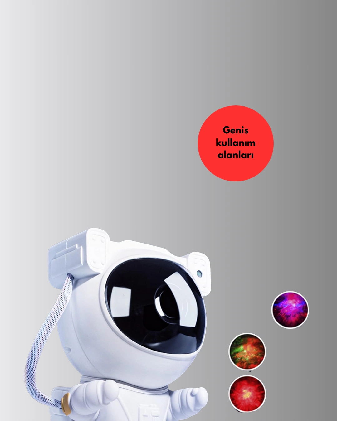 Astronot Yildiz Projeksiyon Lambasi 8 Efektli Uzaktan Kumandali Gece Isigi 376262443 Sw1080sh1350 700x875 Astronot Yıldız Projeksiyon Lambası 8 Efektli Uzaktan Kumandalı Gece Işığı najmaddin.com 8 benzersiz nebula ve yıldız efektiyle odanızı büyüleyici bir galaksiye dönüştürür. Duvarlara veya tavana yansıttığınızda huzurlu