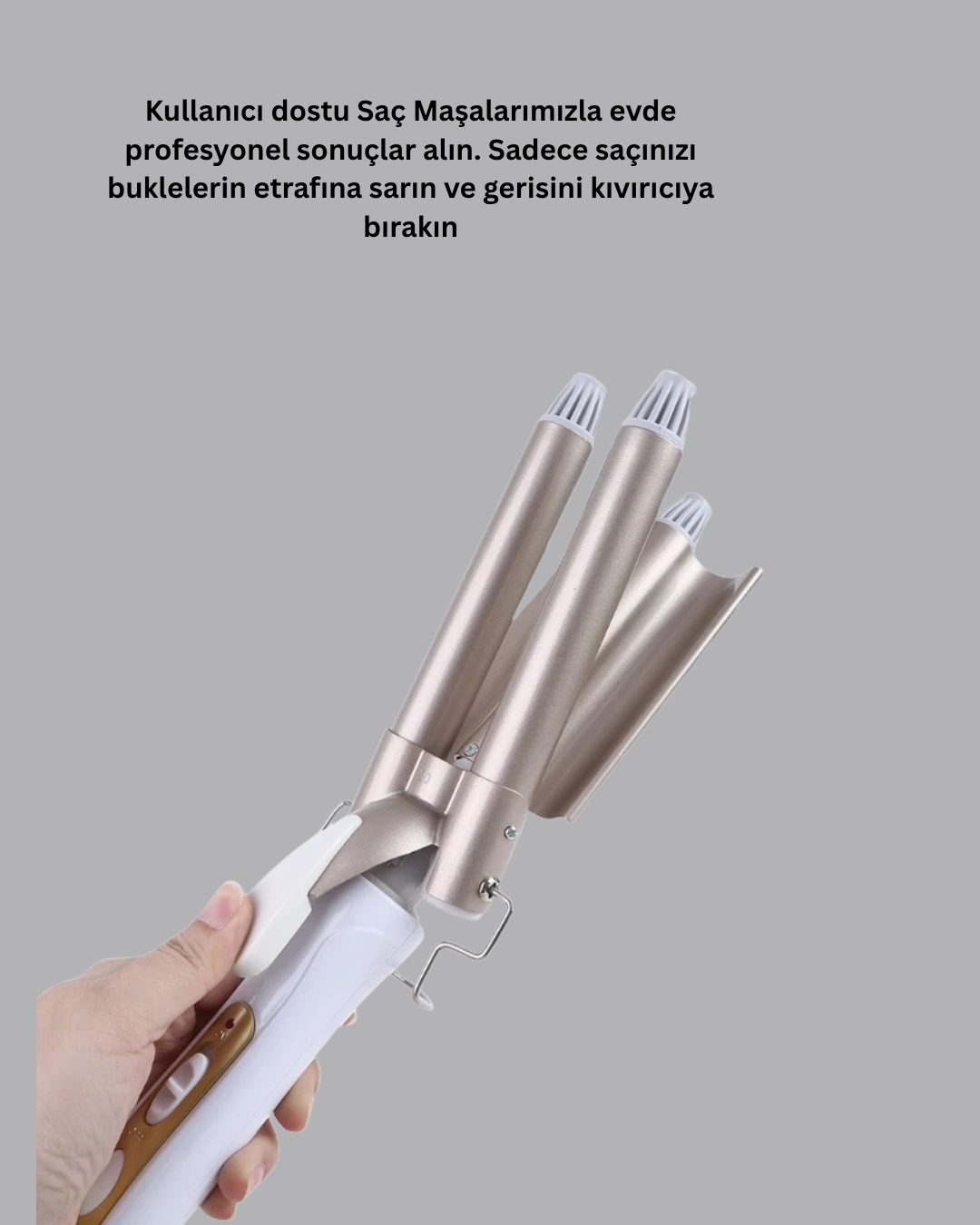 bu bukle maşası sayesinde mükemmel şekillendirme artık sizin elinizde. Ayarlanabilir sıcaklık özelliği ile düz