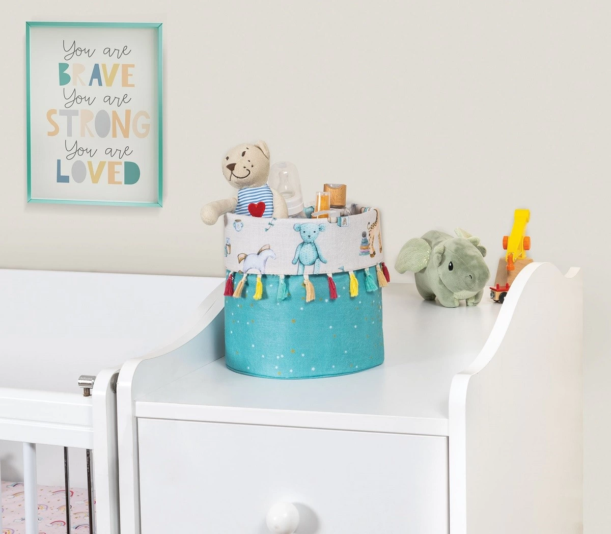 Baby Kullanimi Kolay Desenli Tasinabilir Duzenleyici Puskullu Yuvarlak Sepet Yesil 156280785 Sw1200sh1048 700x611 Baby Kullanımı Kolay Desenli Taşınabilir Düzenleyici Püsküllü Yuvarlak Sepet(yeşil) najmaddin.com Bebeğin Giysileri