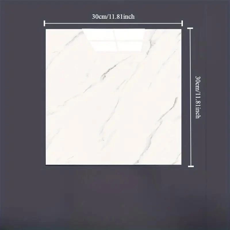 Beyaz Mermer Desenli Alüminyum Plastik Duvar Sticker (30*30)