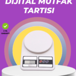 Beyaz Plastik Dijital Mutfak Tartısı – 24x16.8x1.5cm