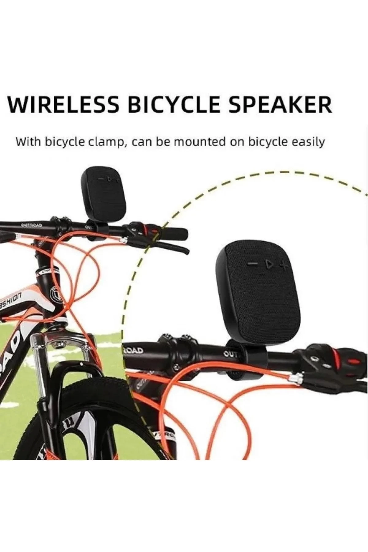 Bisiklet Motorsiklet Gidon Kemer Aparatlı Hafıza Kartı Usb Girişli Bluetooth Hoparlör