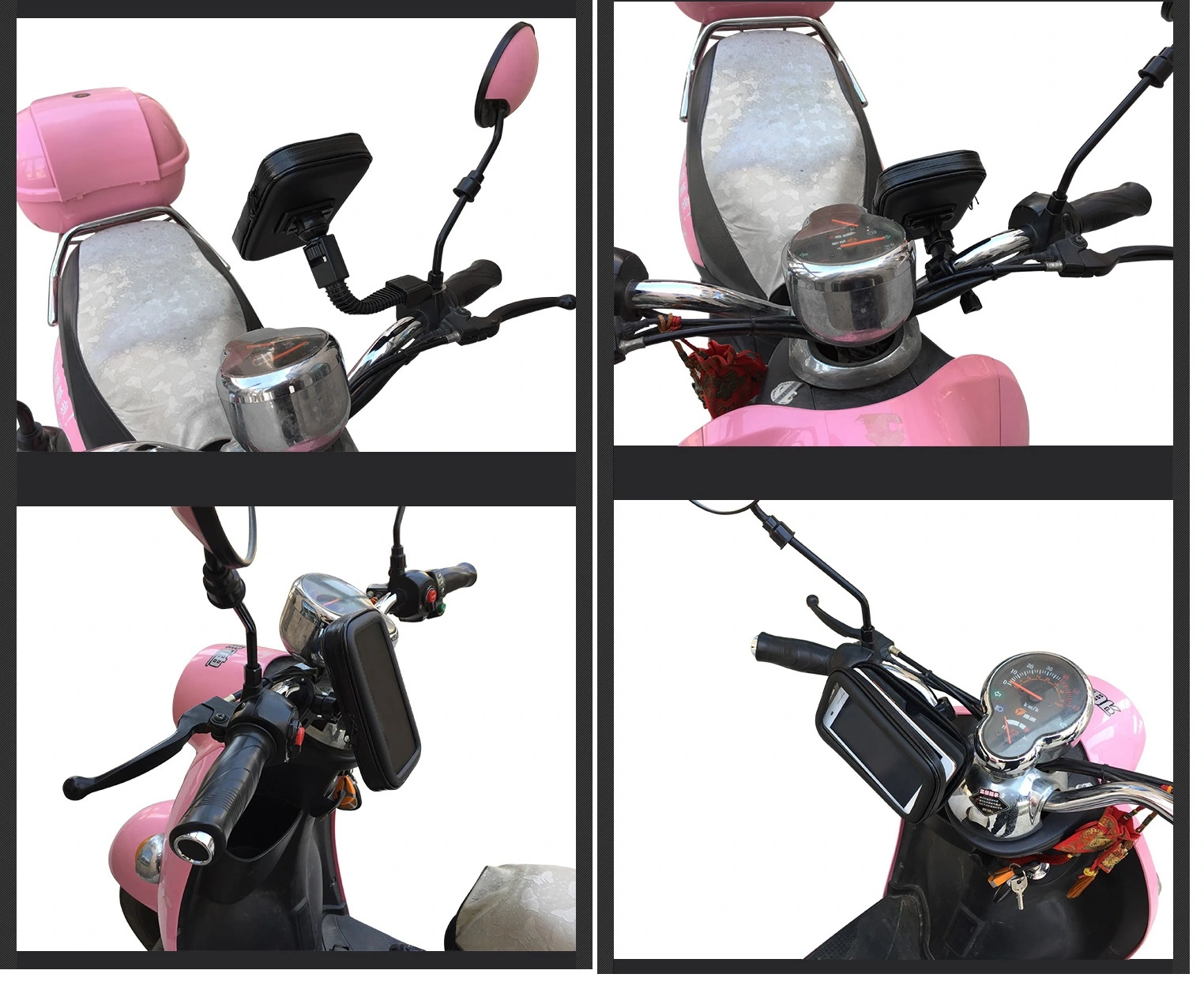 Bisiklet Ve Motosiklet Su Geçirmez Telefon Tutucu 6.2"