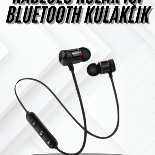 Bluetooth Bağlantılı Kablolu Mıknatıslı Sport Kulaklık