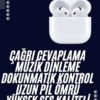 Bluetooth Kulaklık Beyaz Çağrı Cevaplama Dokunmatik Kontrol Kablosuz