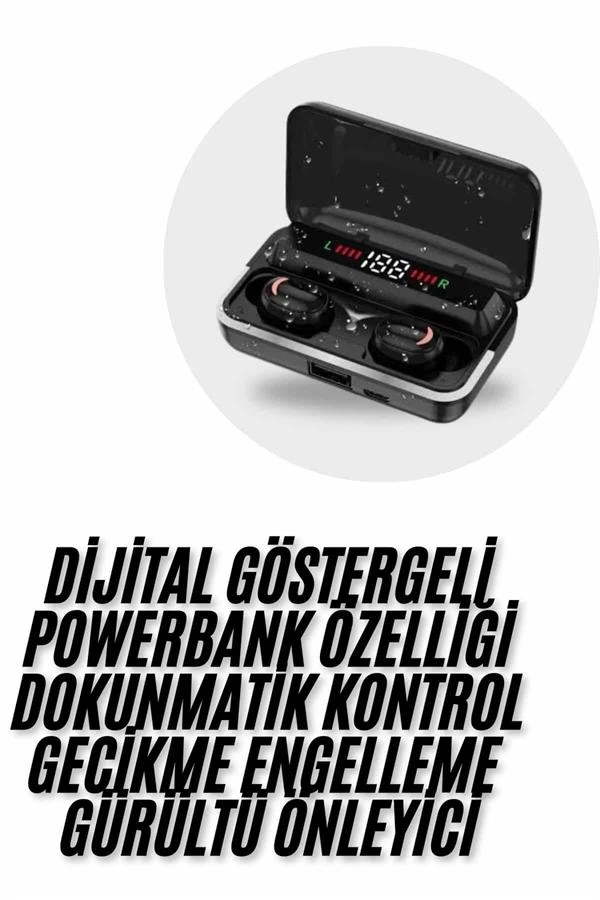 Bluetooth Kulaklik Dijital Sarj Gostergeli Powerbankli Bass Ozellikli Kablosuz Kulaki29184352 Sw600sh900 Bluetooth Kulaklık Dijital Şarj Göstergeli Powerbankli Bass Özellikli Kablosuz Kulakiçi 5.1 Mikrofonlu najmaddin.com En dikkat çekici özelliklerinden biri ise şarj edilebilir powerbank kutusu. Powerbank özelliği sayesinde kulaklıklarınızı defalarca şarj edebilir ve LED göstergesi ile pil seviyesini takip ederek ani kesilmelerin önüne geçebilirsiniz. 45 dakikada tam şarj olan kulaklık